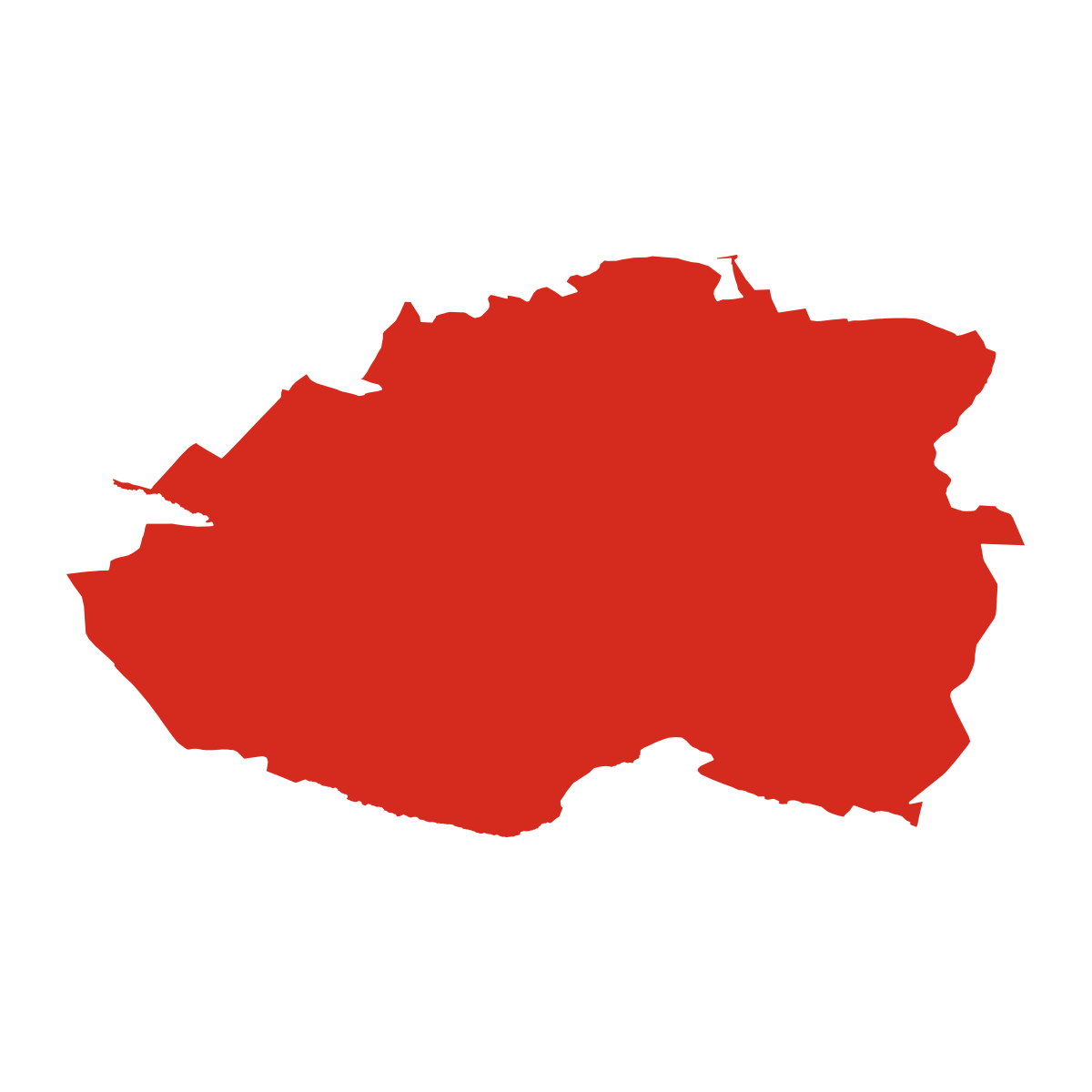 Dětenice boundary map