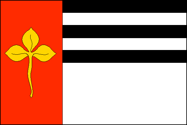 Flag of Dobřichov, Central Bohemian Region
