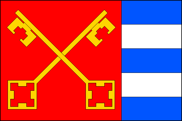 Flag of Dobronice u Chýnova, South Bohemian Region