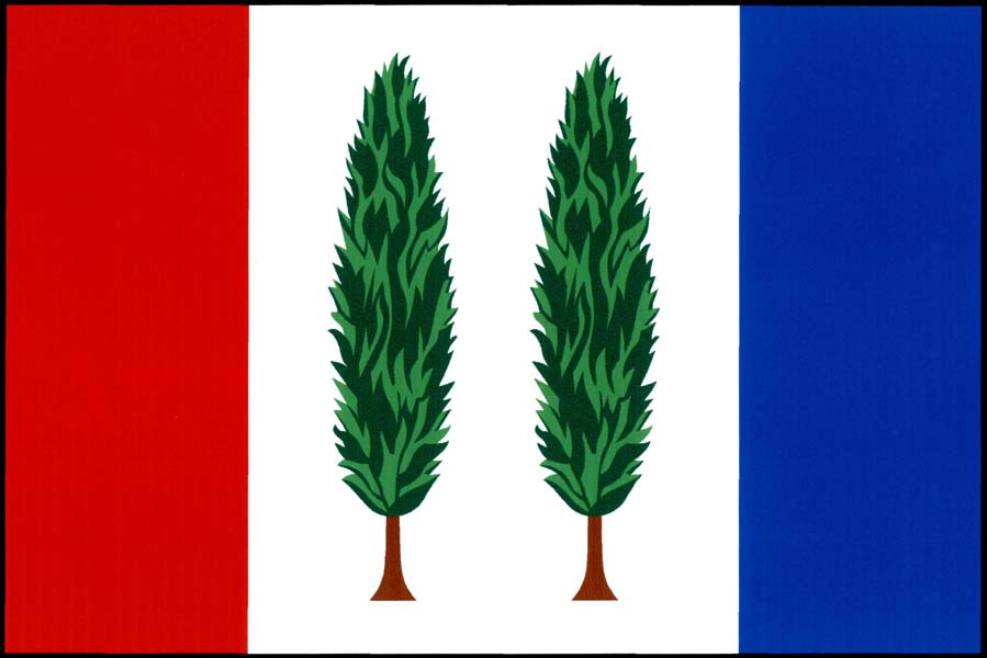 Flag of Dobšice, Central Bohemian Region