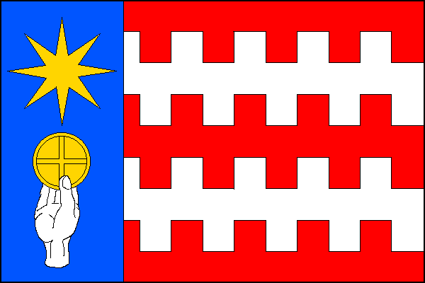 Flag of Dolní Chvatliny, Central Bohemian Region
