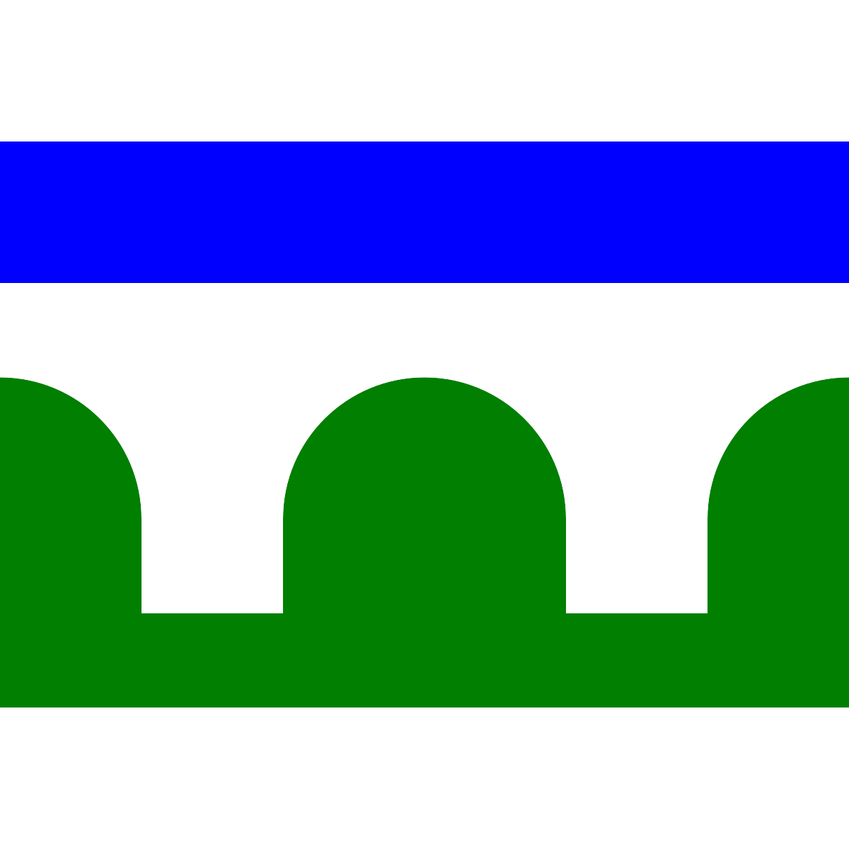 Flag of Dolní Dobrá Voda, Liberec Region