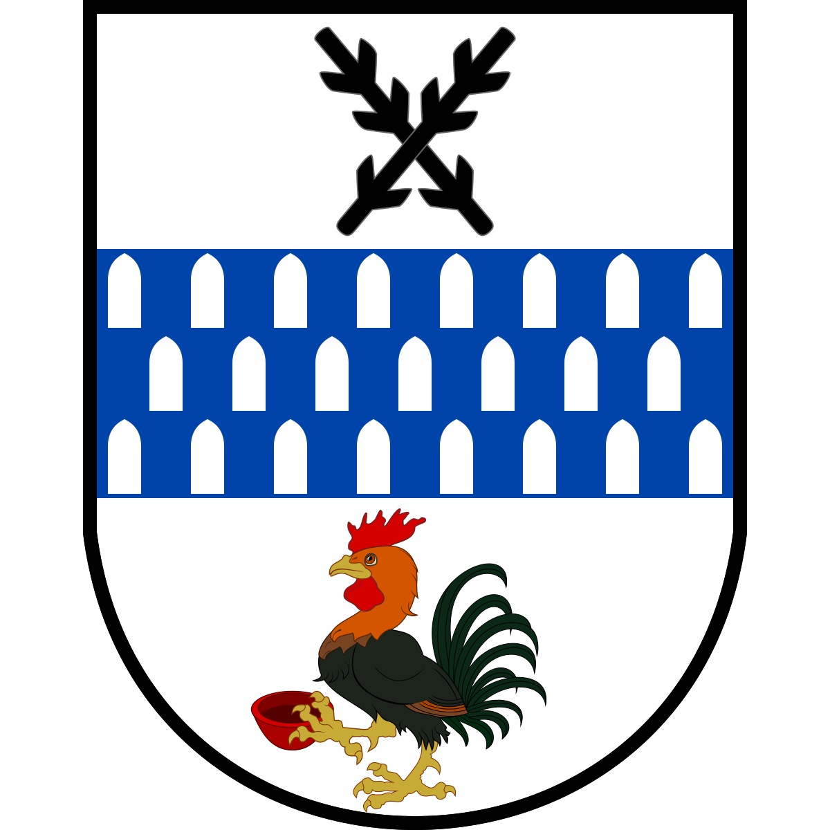 Coat of arms of Dolní Krupá, Vysočina Region