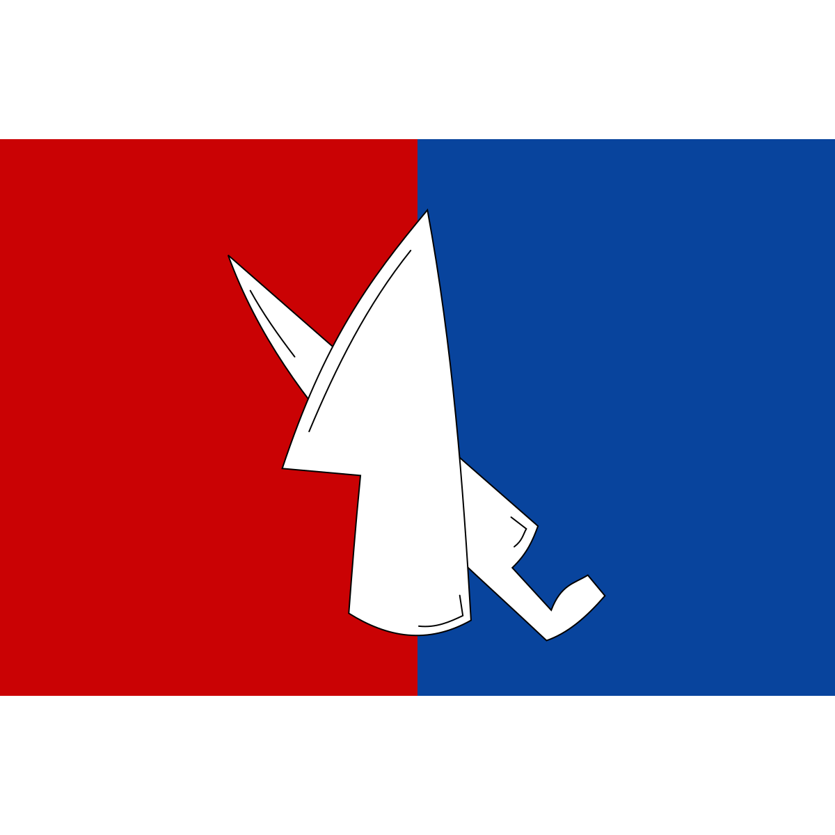 Flag of Dolní Lažany, Vysočina Region