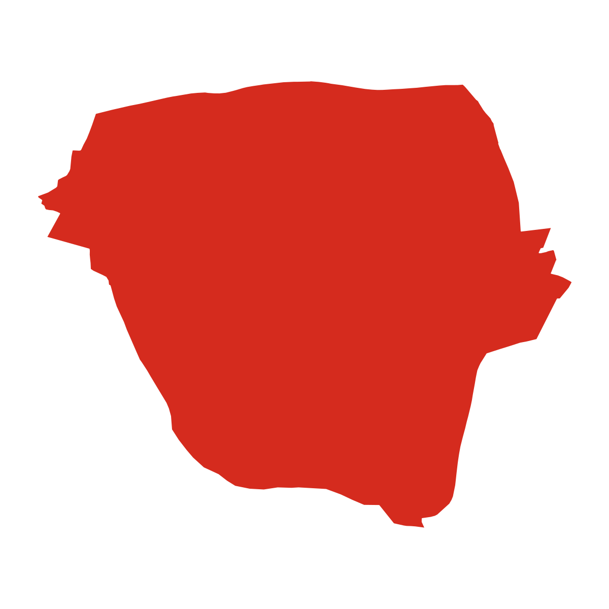 Dolní Němčí boundary map