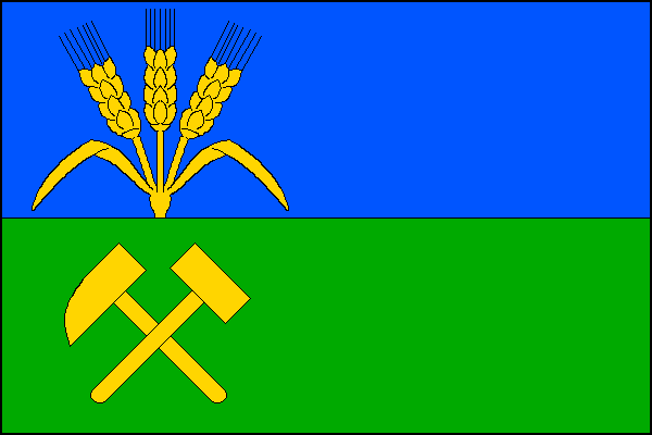 Flag of Dolní Nivy, Karlovy Vary Region