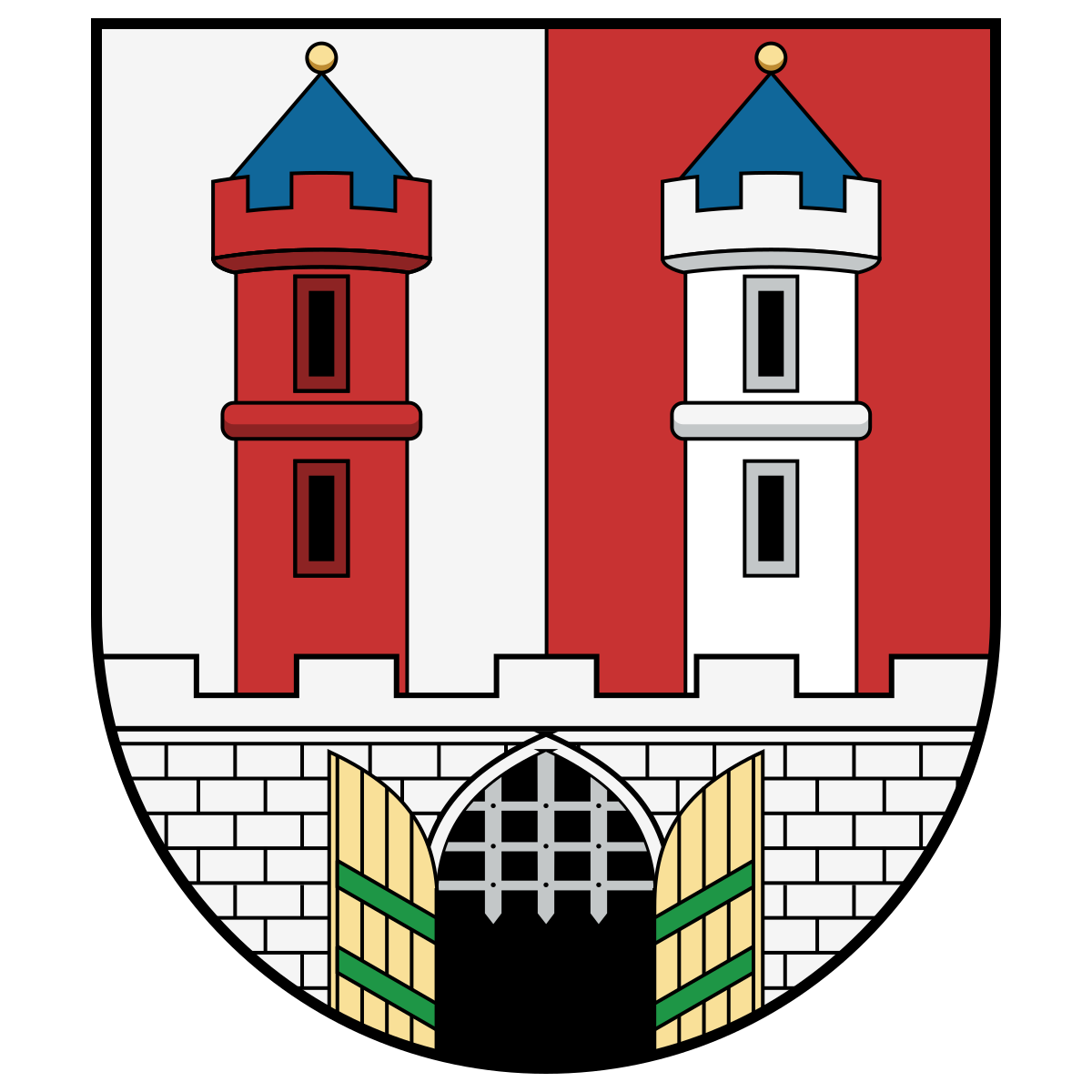Coat of arms of Domoradovice, Moravian-Silesian Region