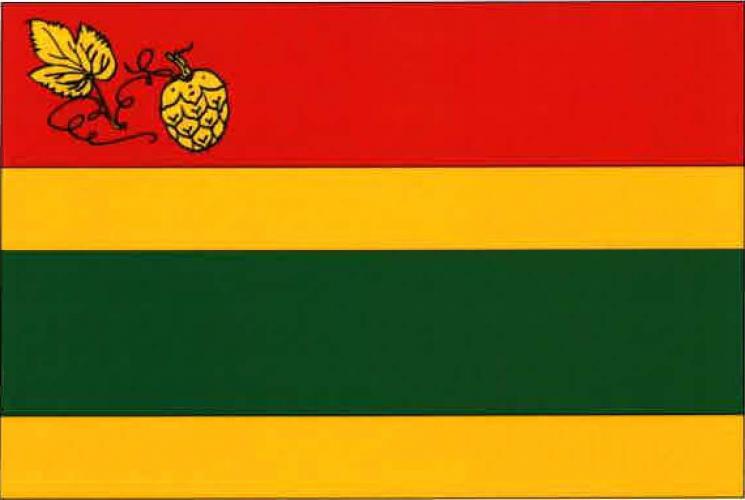 Flag of Domoušice, Ústí nad Labem Region