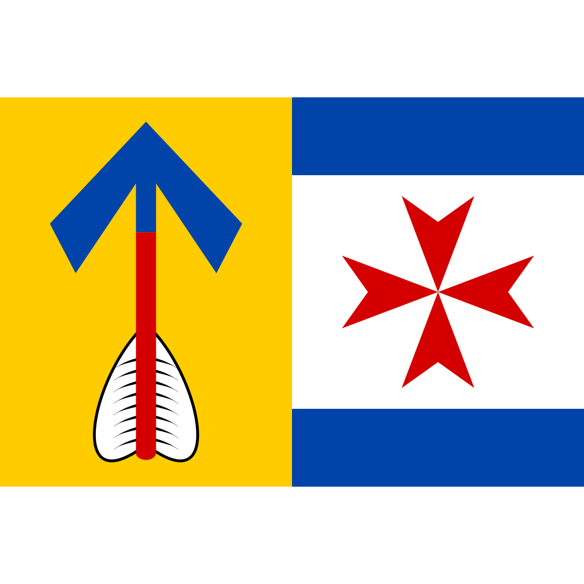 Flag of Drachkov, South Bohemian Region
