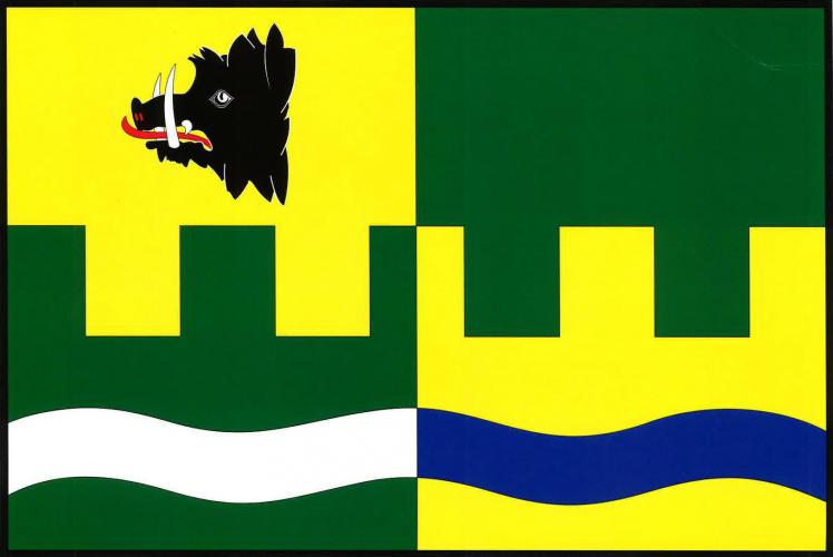 Flag of Drahlín, Central Bohemian Region