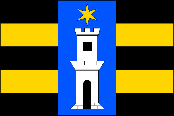 Flag of Drnovice, South Moravian Region
