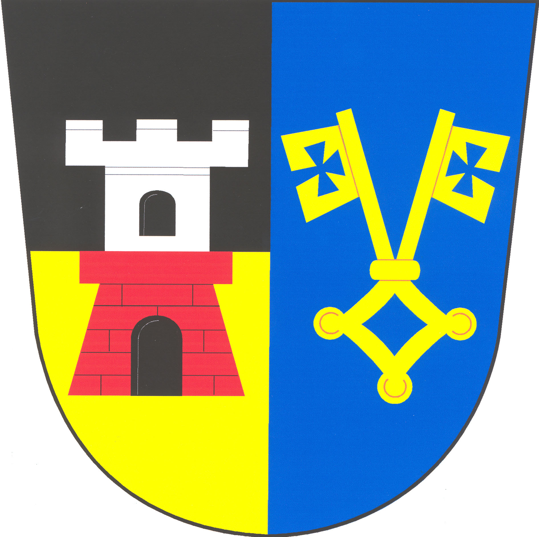 Coat of arms of Dubí, Vysočina Region
