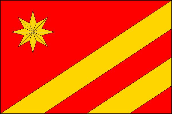 Flag of Dvorce, Moravian-Silesian Region