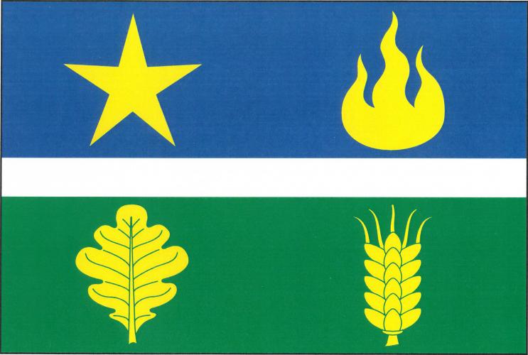 Flag of Hatě, Central Bohemian Region