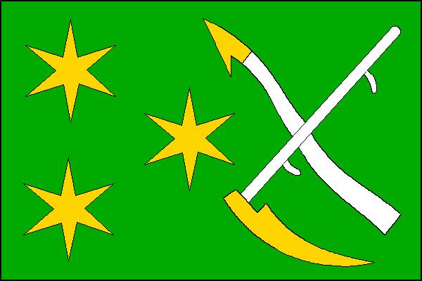 Flag of Haukovice, Olomouc Region