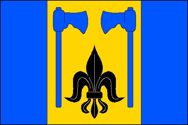 Flag of Heřmanice u Oder, Moravian-Silesian Region