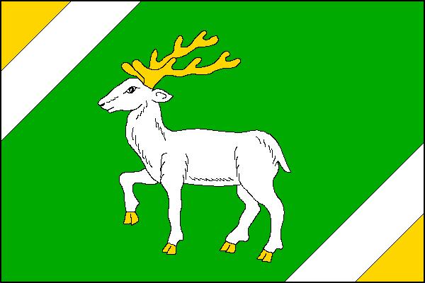 Flag of Heřmánky, Moravian-Silesian Region