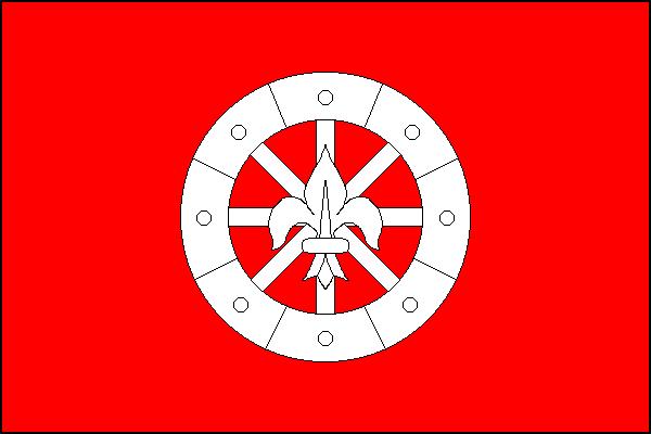 Flag of Hladké Životice, Moravian-Silesian Region