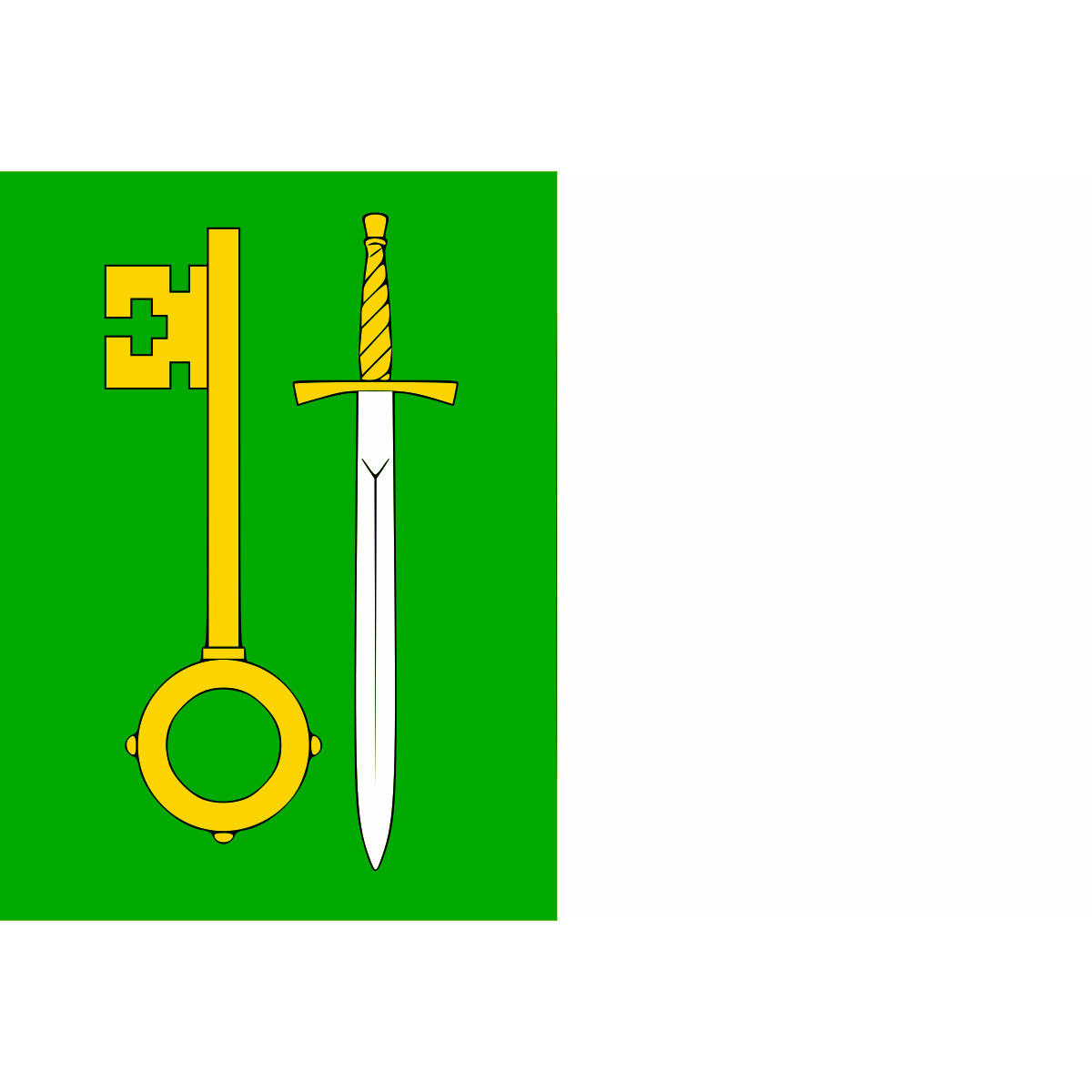 Flag of Hladná, South Bohemian Region
