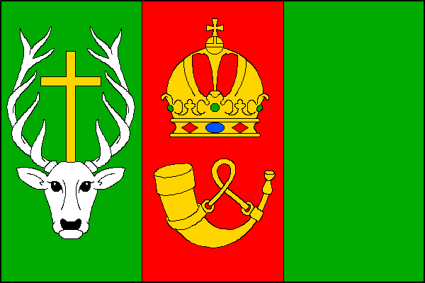 Flag of Hlavenec, Central Bohemian Region