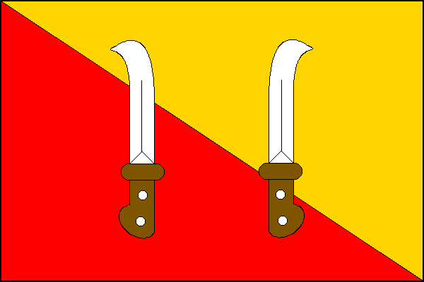 Flag of Hlinné, Vysočina Region