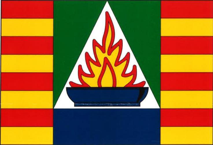 Flag of Hlubočky, Olomouc Region