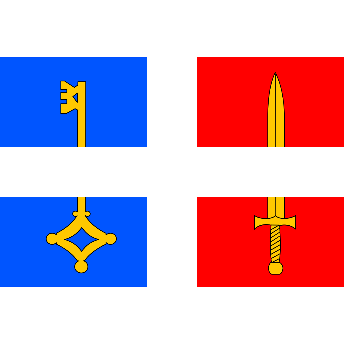 Flag of Hnátnice, Pardubice Region