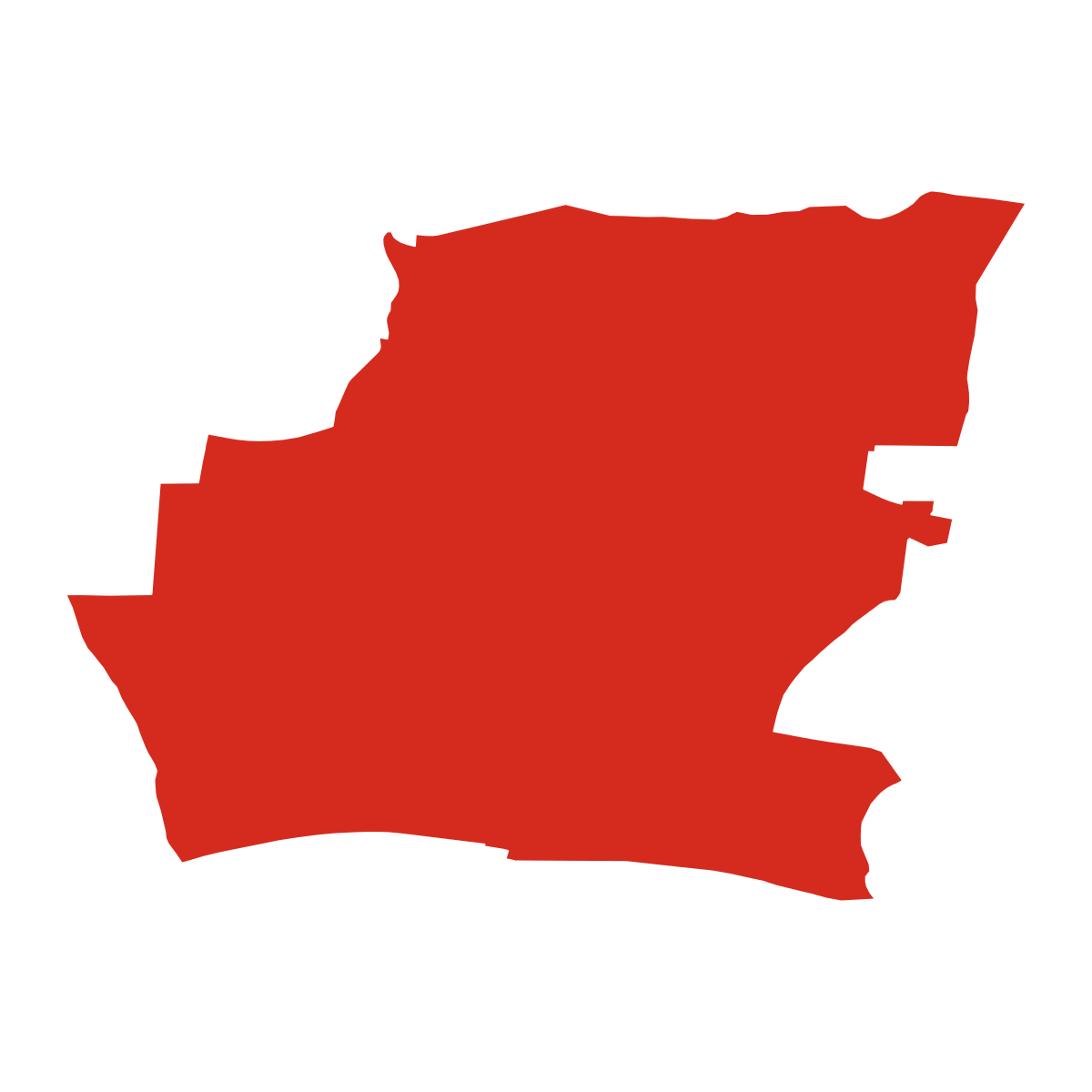Hodějice boundary map