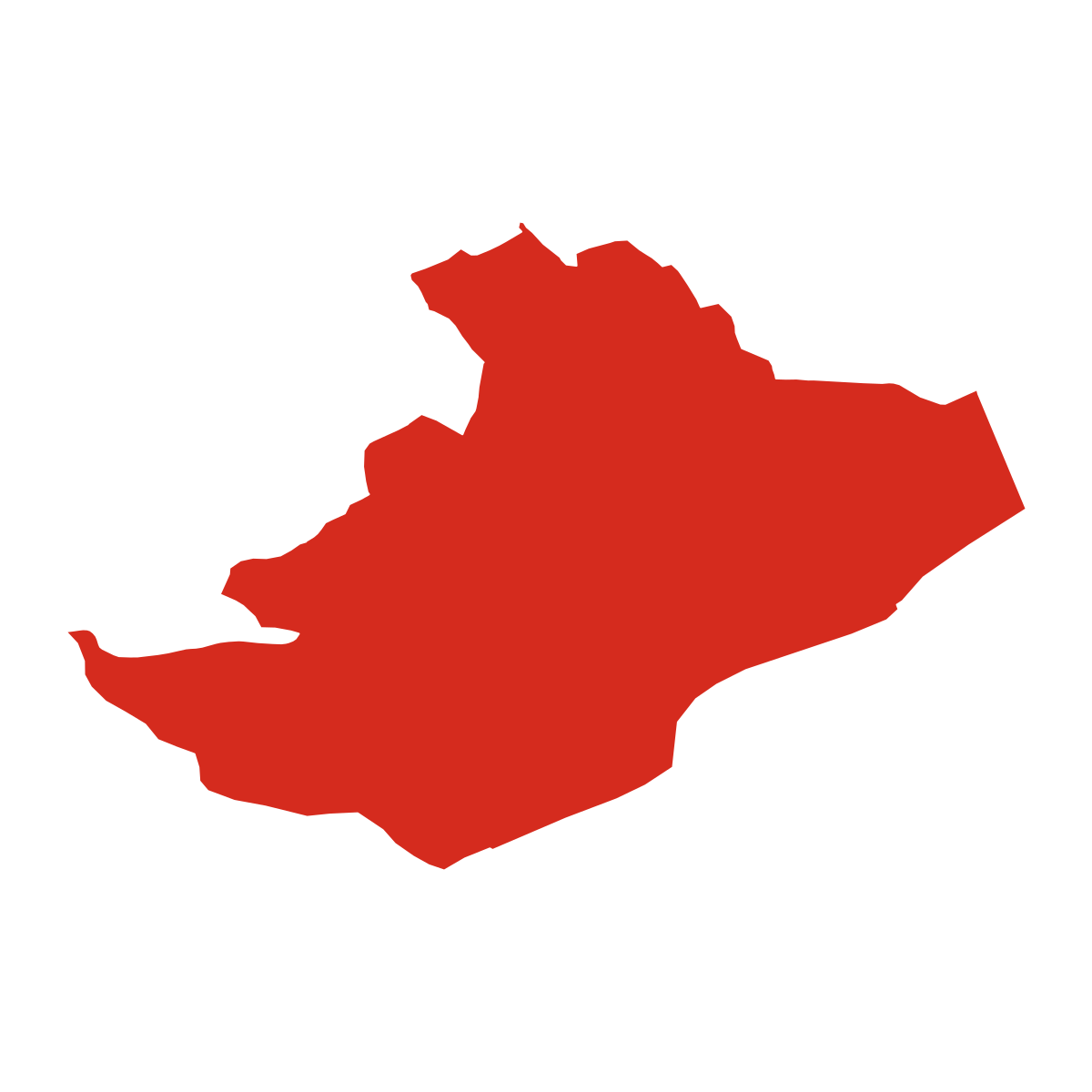 Horní Blatná boundary map