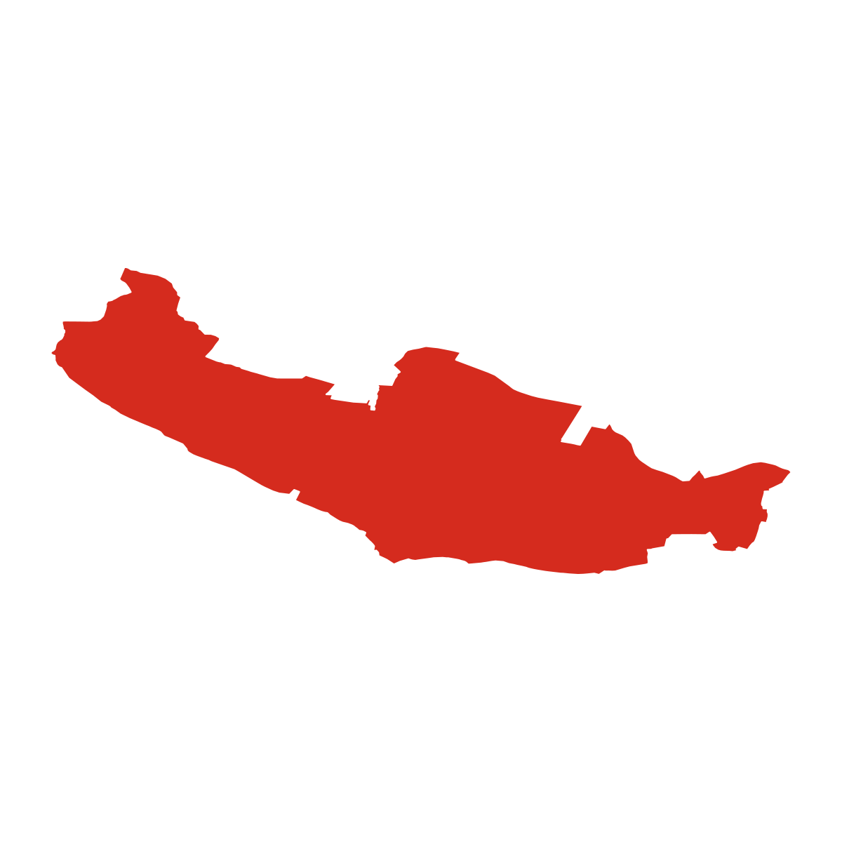 Horní Lažany boundary map
