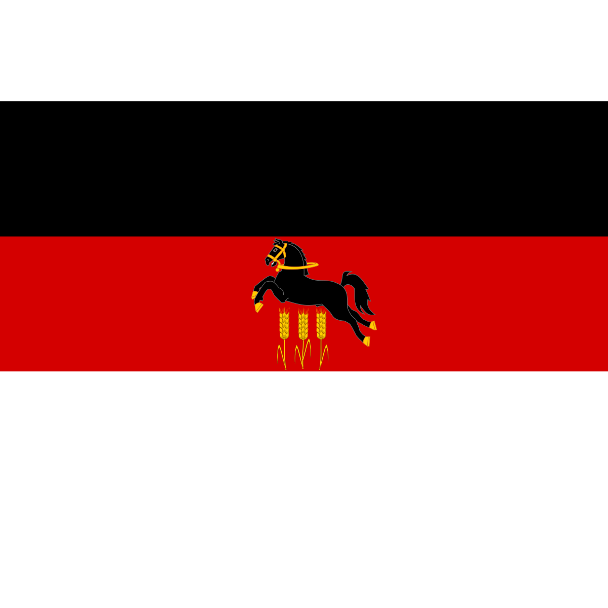 Flag of Horní Počernice, Prague