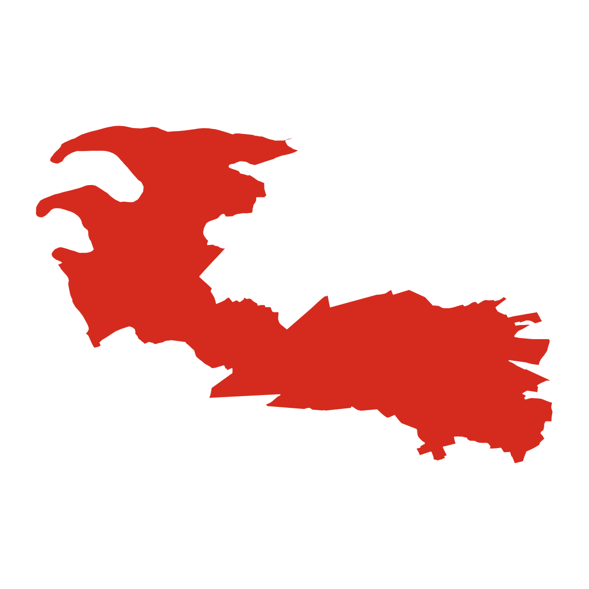 Horní Třebonín boundary map