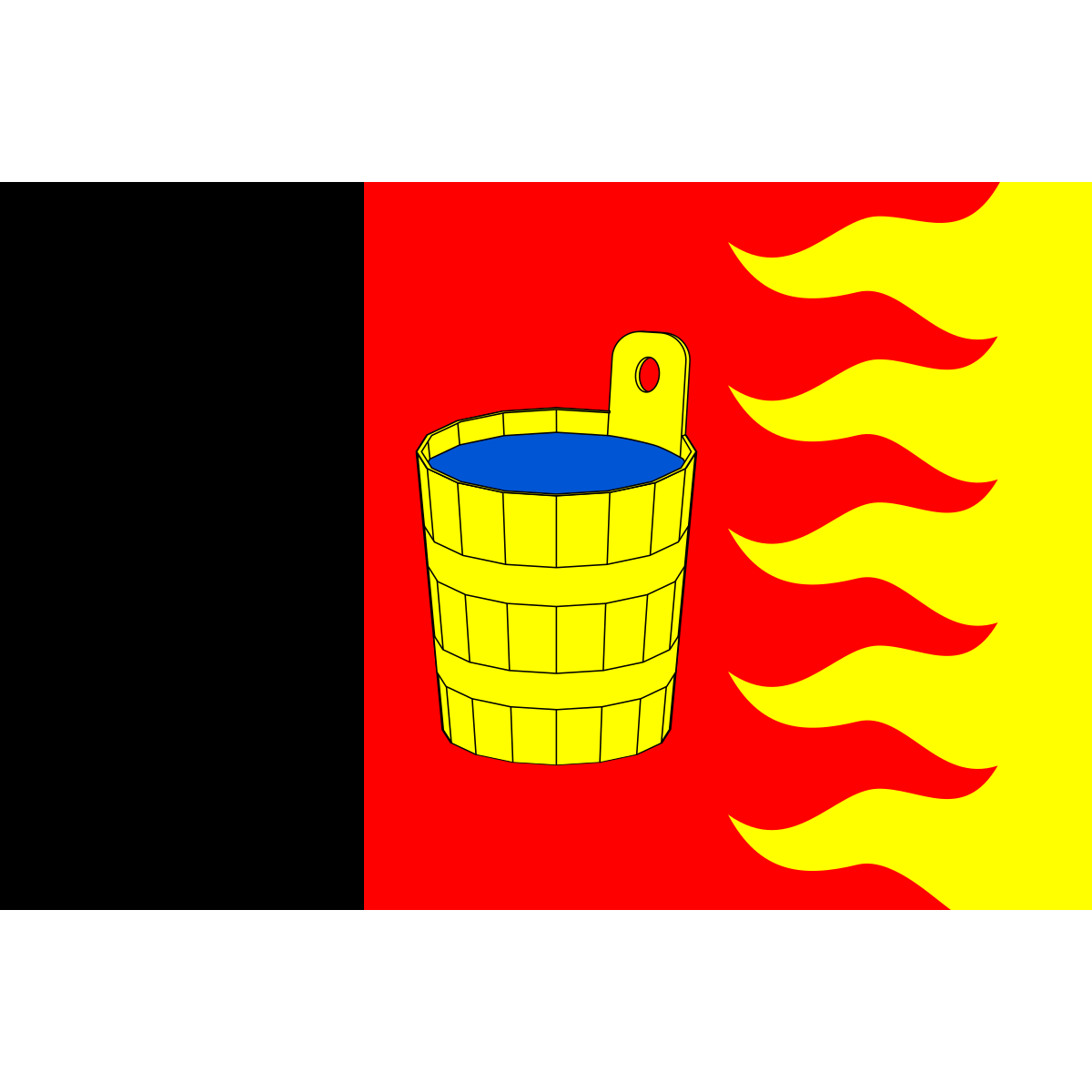 Flag of Hornosín, South Bohemian Region