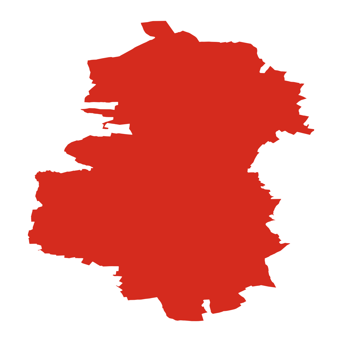 Horoušany boundary map