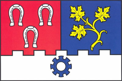 Flag of Hostivice, Central Bohemian Region