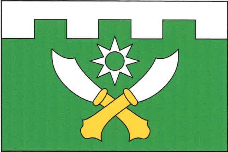 Flag of Hostouň, Central Bohemian Region