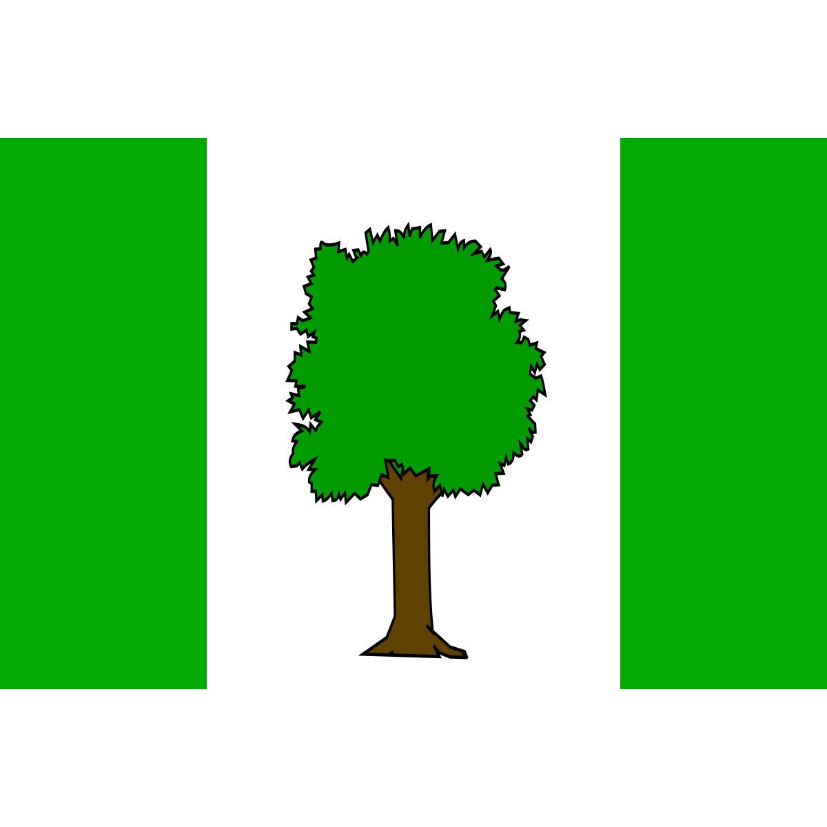 Flag of Hrabačov, Liberec Region
