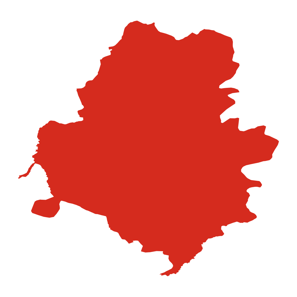 Hraběšín boundary map
