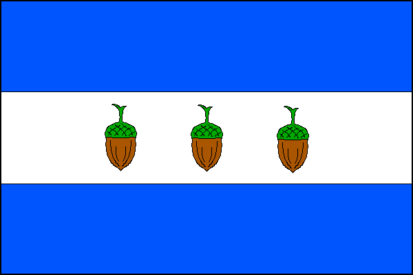 Flag of Hrabětice, South Moravian Region