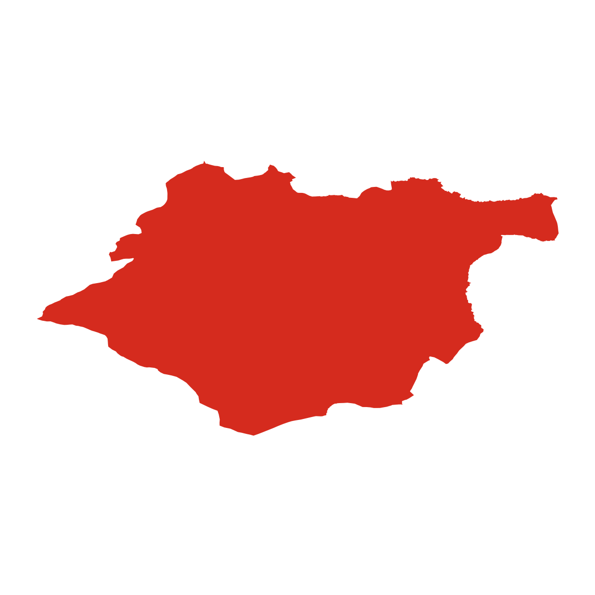 Hrabství boundary map