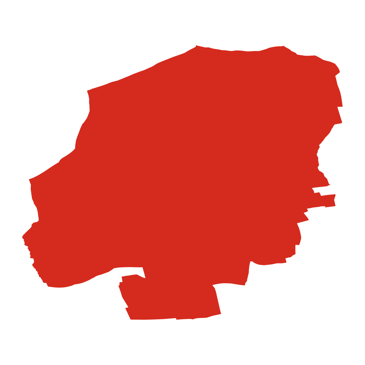 Hradčovice boundary map
