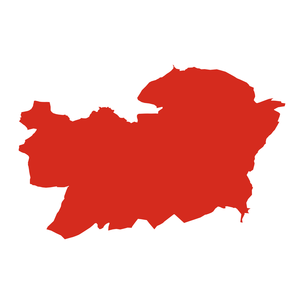 Hradec boundary map
