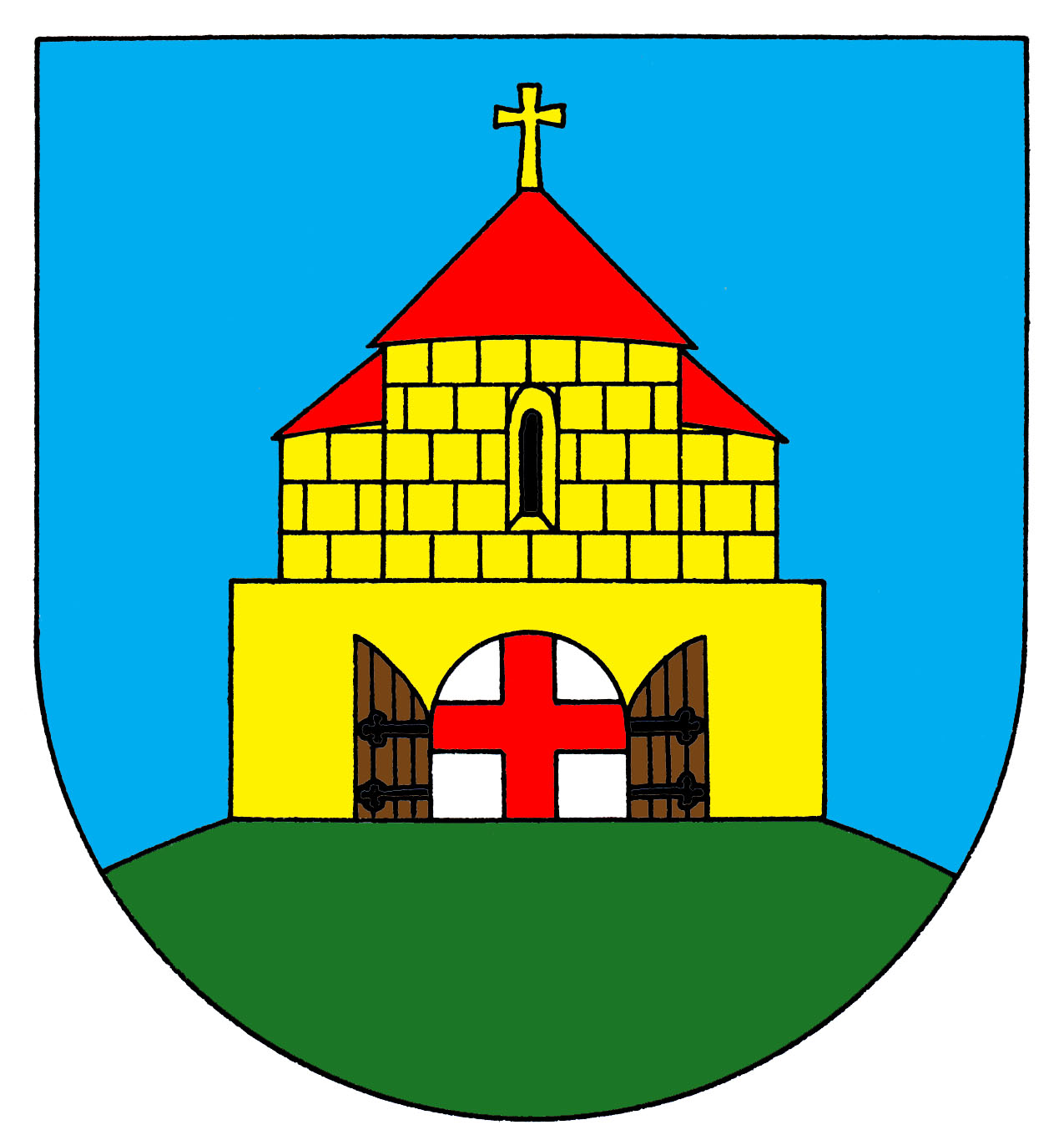 Coat of arms of Hradešín, Central Bohemian Region