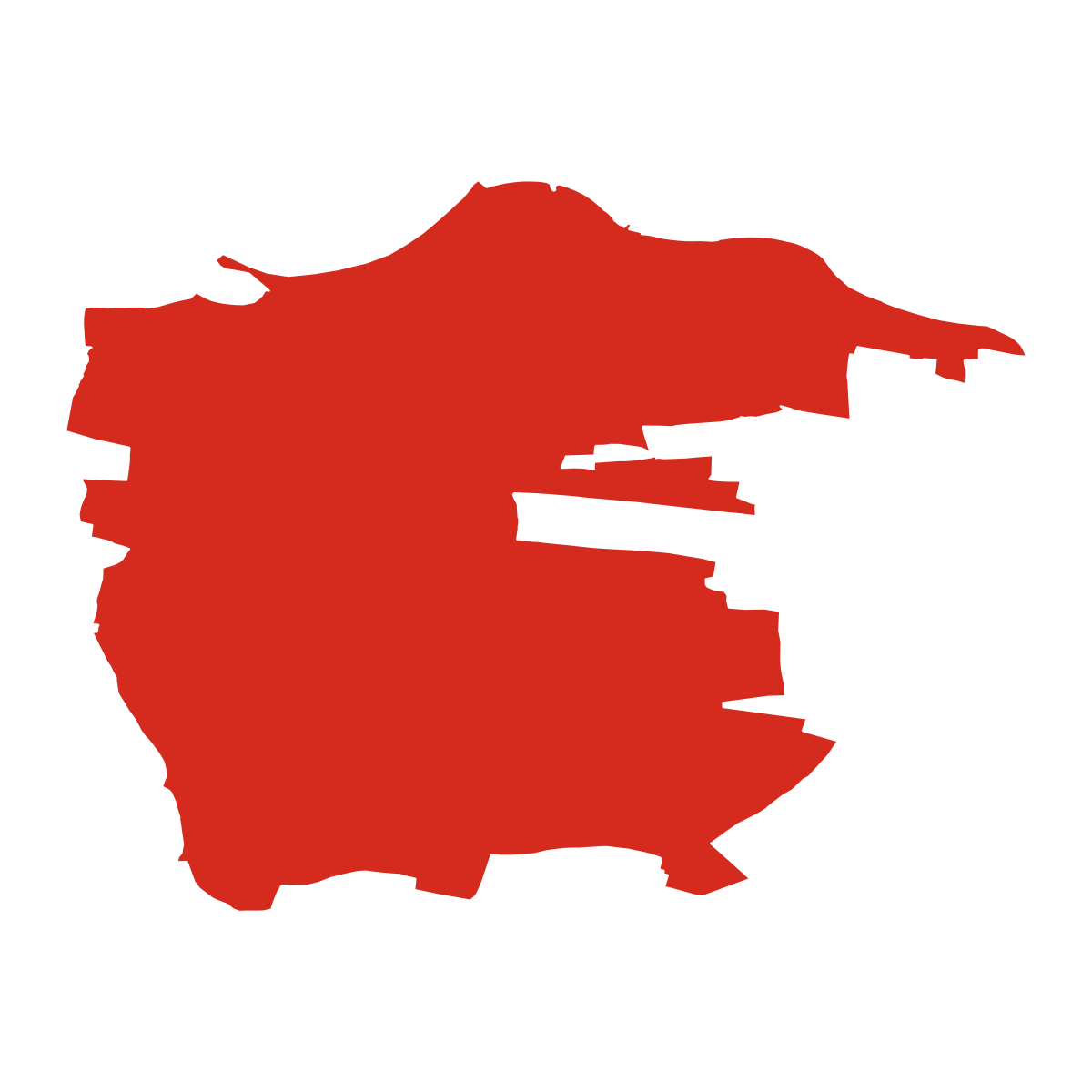 Hradištko boundary map