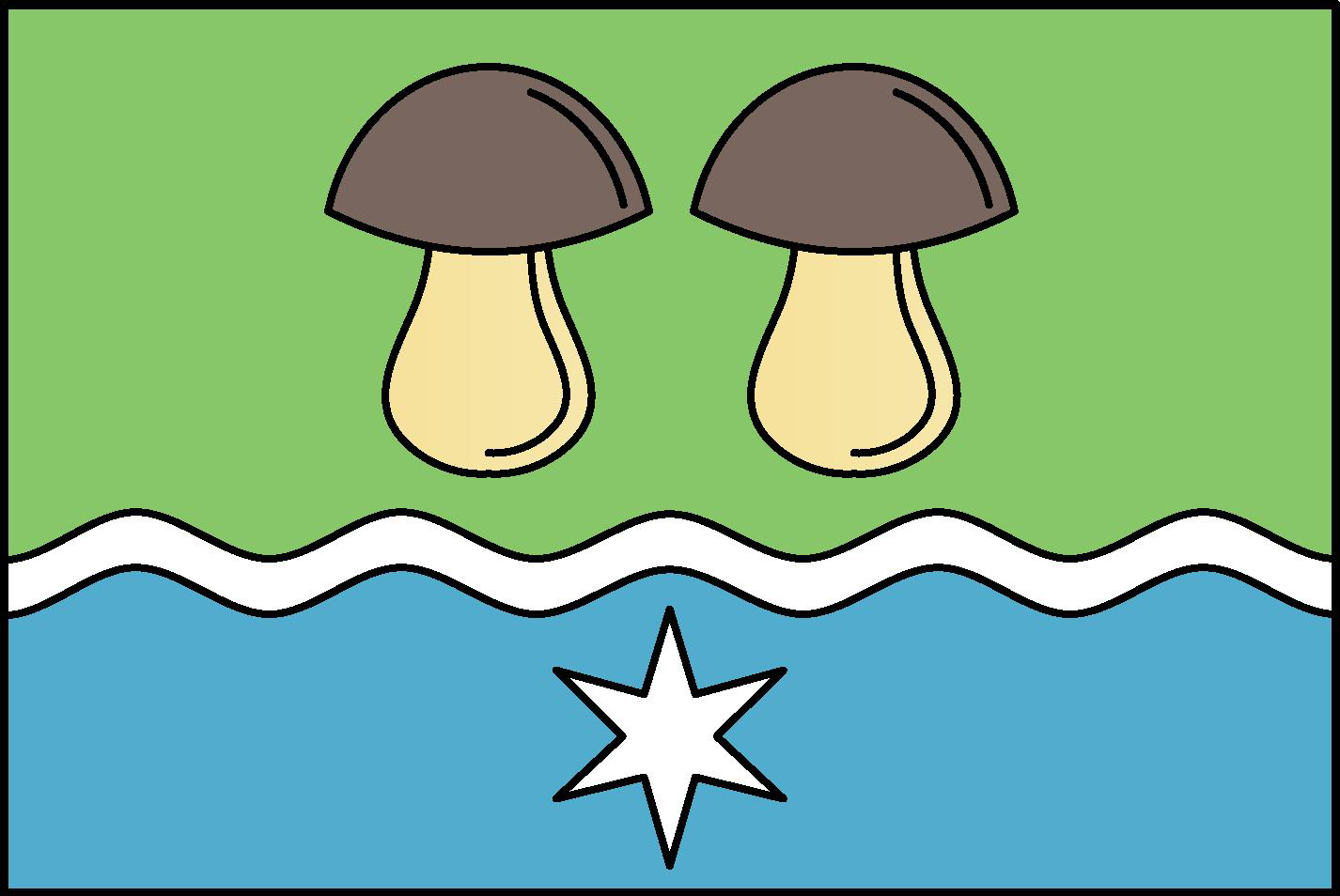 Flag of Hřibojedy, Hradec Králové Region