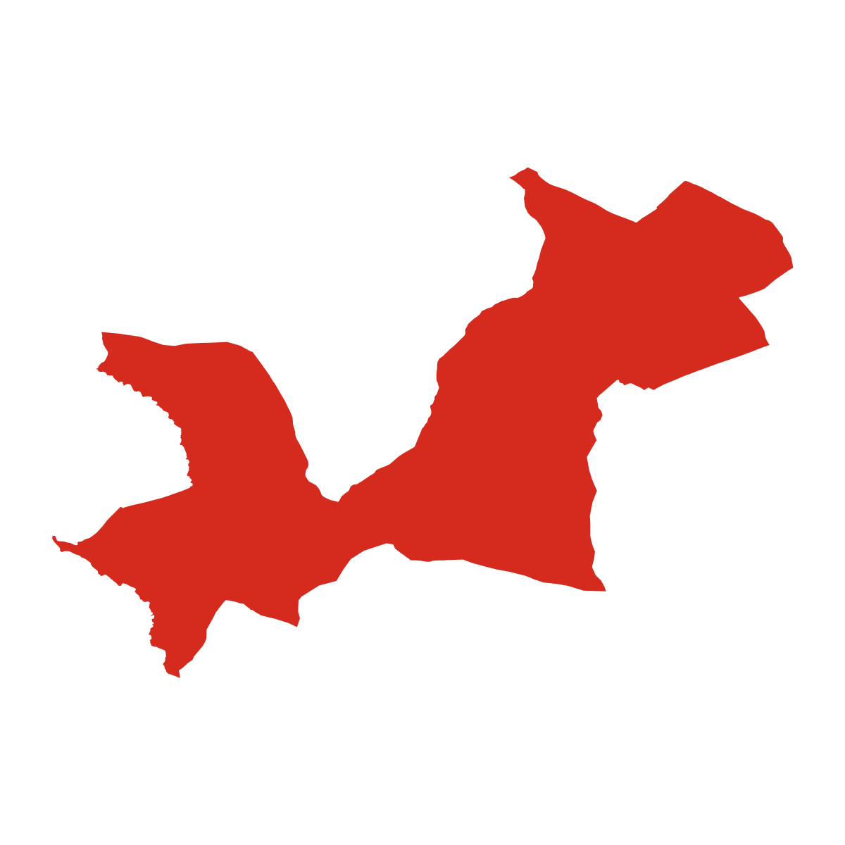 Hrubá Vrbka boundary map