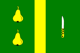Flag of Hrušky, South Moravian Region