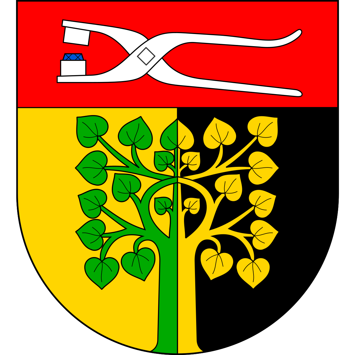 Coat of arms of Huntířov, Liberec Region