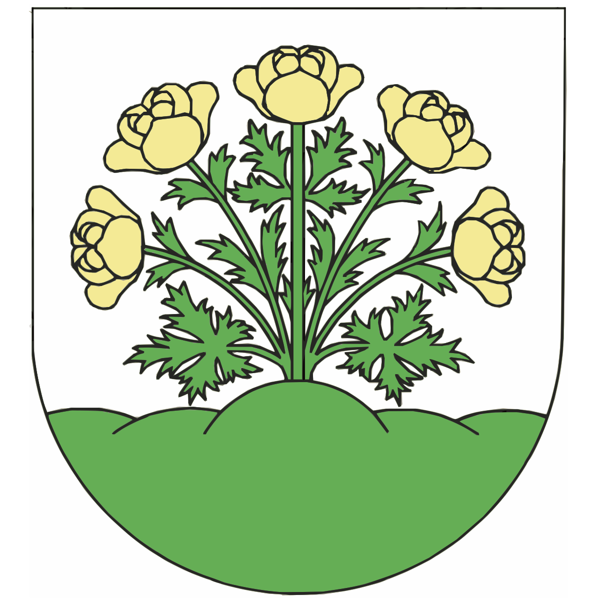 Coat of arms of Huntířov, Hradec Králové Region