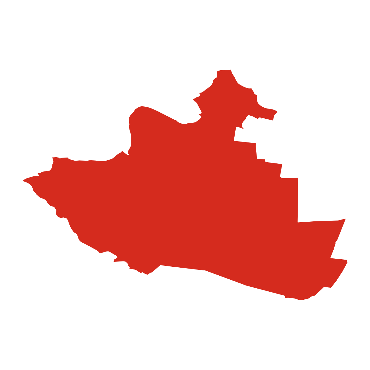 Jazovice boundary map